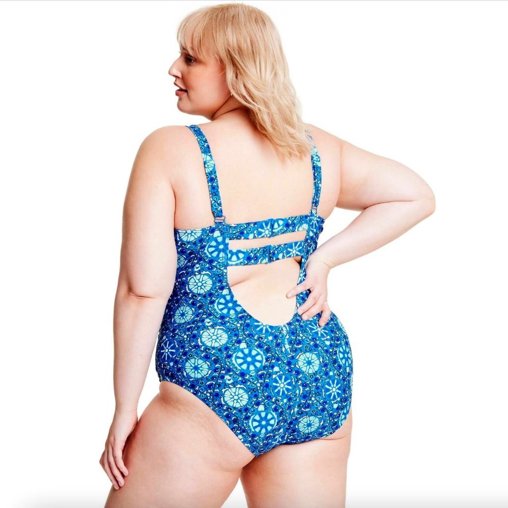 RHODE x Target Zinnia Floral Print One-Piece Swimsuit, 2X NWT
